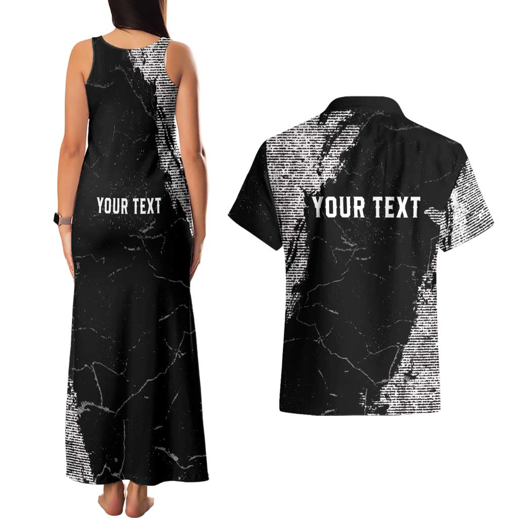 Personalized USA 250 Years Strong Couples Matching Tank Maxi Dress and Hawaiian Shirt 4th Of July 2026 Semiquincentennial - Wonder Print Shop