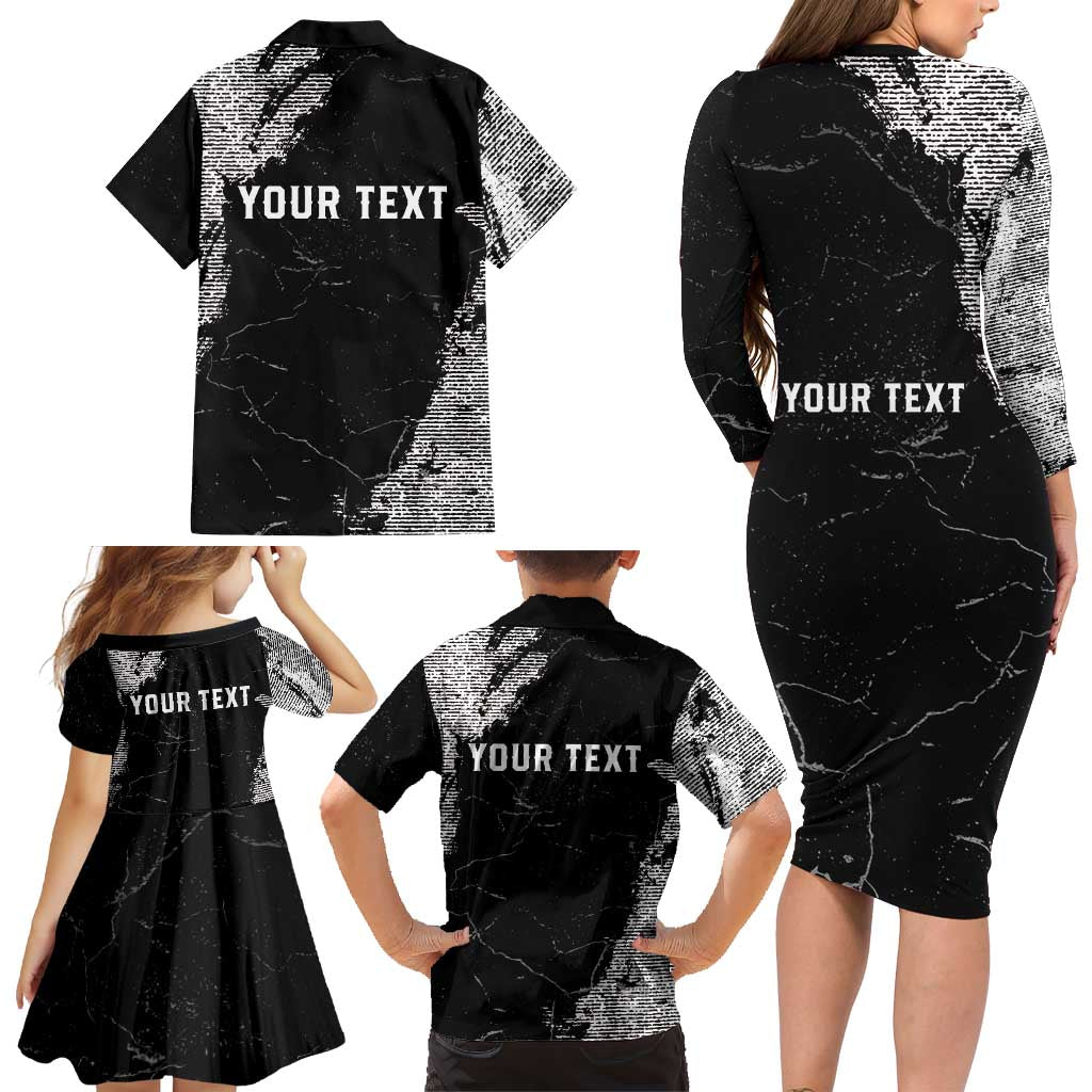Personalized USA 250 Years Strong Family Matching Long Sleeve Bodycon Dress and Hawaiian Shirt 4th Of July 2026 Semiquincentennial - Wonder Print Shop