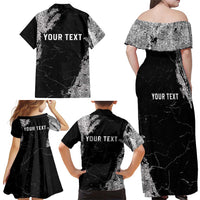 Personalized USA 250 Years Strong Family Matching Off Shoulder Maxi Dress and Hawaiian Shirt 4th Of July 2026 Semiquincentennial - Wonder Print Shop