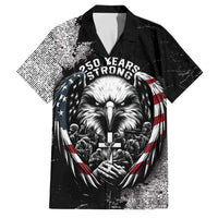 Personalized USA 250 Years Strong Family Matching Off Shoulder Short Dress and Hawaiian Shirt 4th Of July 2026 Semiquincentennial - Wonder Print Shop