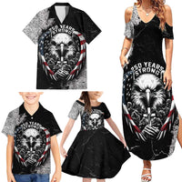 Personalized USA 250 Years Strong Family Matching Summer Maxi Dress and Hawaiian Shirt 4th Of July 2026 Semiquincentennial - Wonder Print Shop