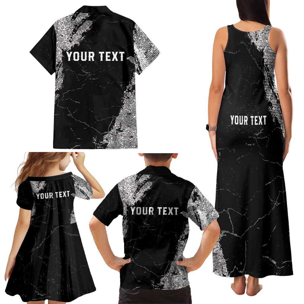 Personalized USA 250 Years Strong Family Matching Tank Maxi Dress and Hawaiian Shirt 4th Of July 2026 Semiquincentennial - Wonder Print Shop