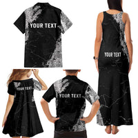 Personalized USA 250 Years Strong Family Matching Tank Maxi Dress and Hawaiian Shirt 4th Of July 2026 Semiquincentennial - Wonder Print Shop