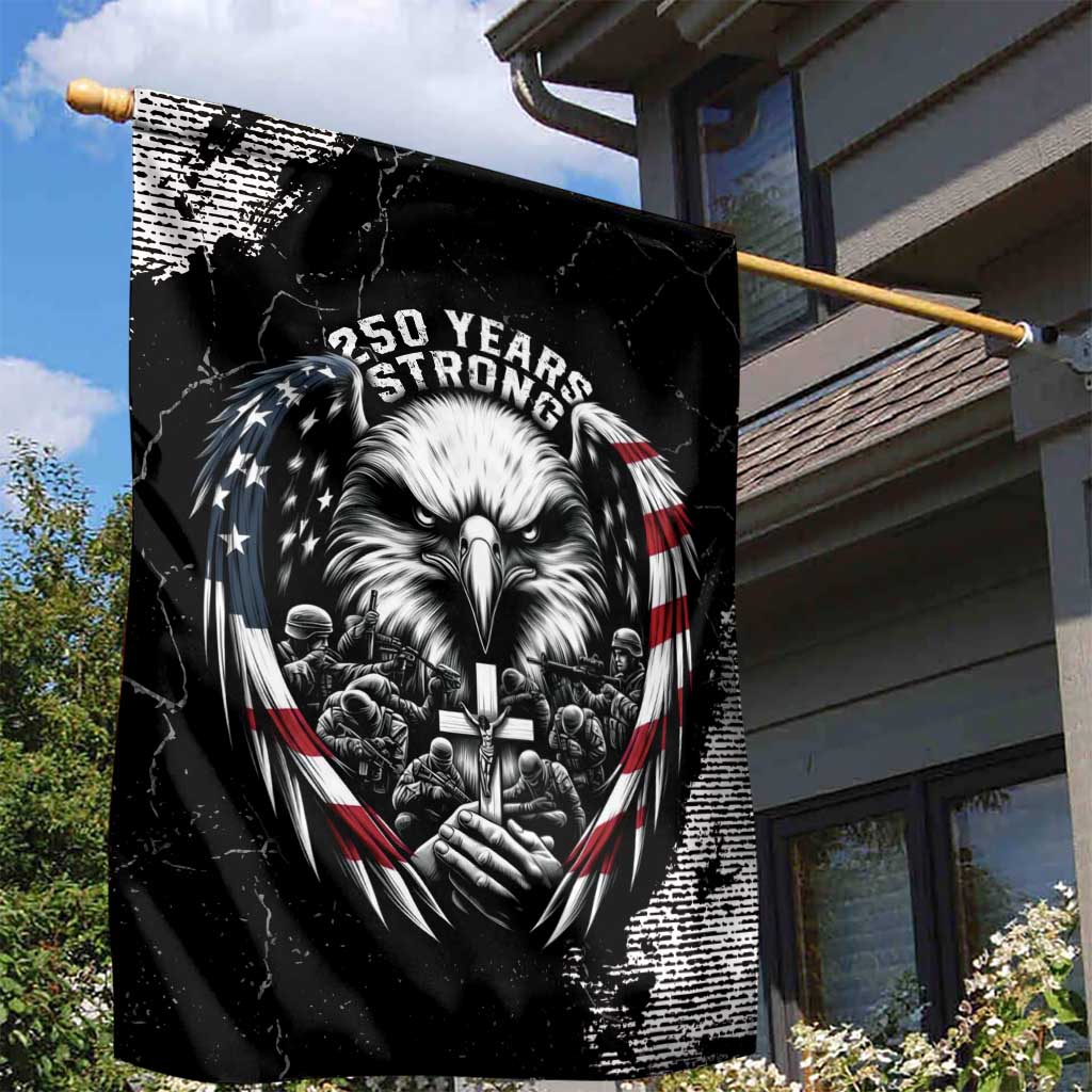 USA 250 Years Strong Garden Flag 4th Of July 2026 Semiquincentennial - Wonder Print Shop