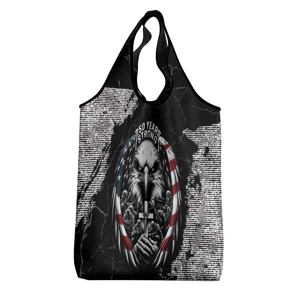 USA 250 Years Strong Grocery Bag 4th Of July 2026 Semiquincentennial - Wonder Print Shop