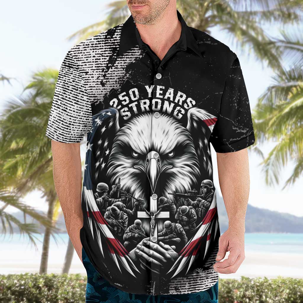 Personalized USA 250 Years Strong Hawaiian Shirt 4th Of July 2026 Semiquincentennial - Wonder Print Shop
