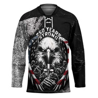 Personalized USA 250 Years Strong Hockey Jersey 4th Of July 2026 Semiquincentennial - Wonder Print Shop