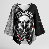 Personalized USA 250 Years Strong Kimono Sleeve Blouse 4th Of July 2026 Semiquincentennial - Wonder Print Shop