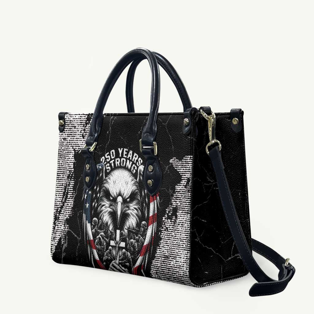 USA 250 Years Strong Leather Bag 4th Of July 2026 Semiquincentennial - Wonder Print Shop