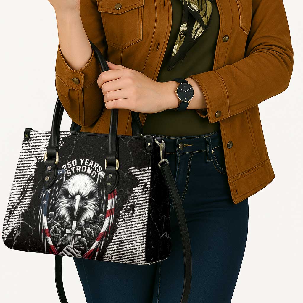 USA 250 Years Strong Leather Bag 4th Of July 2026 Semiquincentennial - Wonder Print Shop