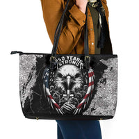 USA 250 Years Strong Leather Tote Bag 4th Of July 2026 Semiquincentennial - Wonder Print Shop