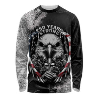 Personalized USA 250 Years Strong Long Sleeve Shirt 4th Of July 2026 Semiquincentennial - Wonder Print Shop