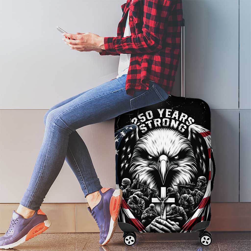 USA 250 Years Strong Luggage Cover 4th Of July 2026 Semiquincentennial - Wonder Print Shop