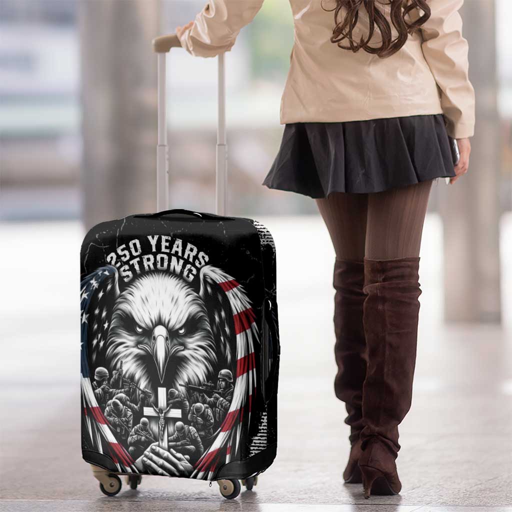 USA 250 Years Strong Luggage Cover 4th Of July 2026 Semiquincentennial - Wonder Print Shop
