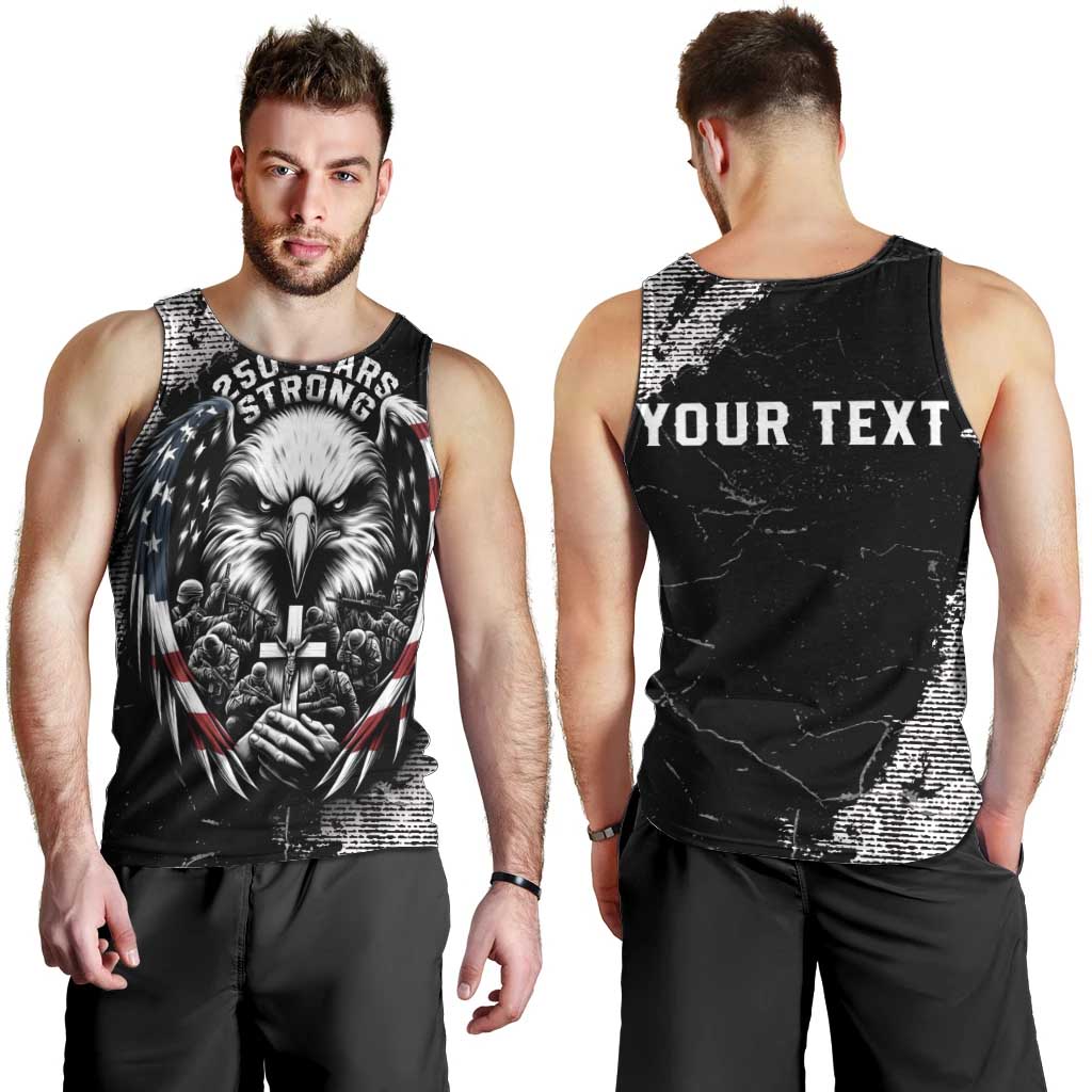 Personalized USA 250 Years Strong Men Tank Top 4th Of July 2026 Semiquincentennial - Wonder Print Shop