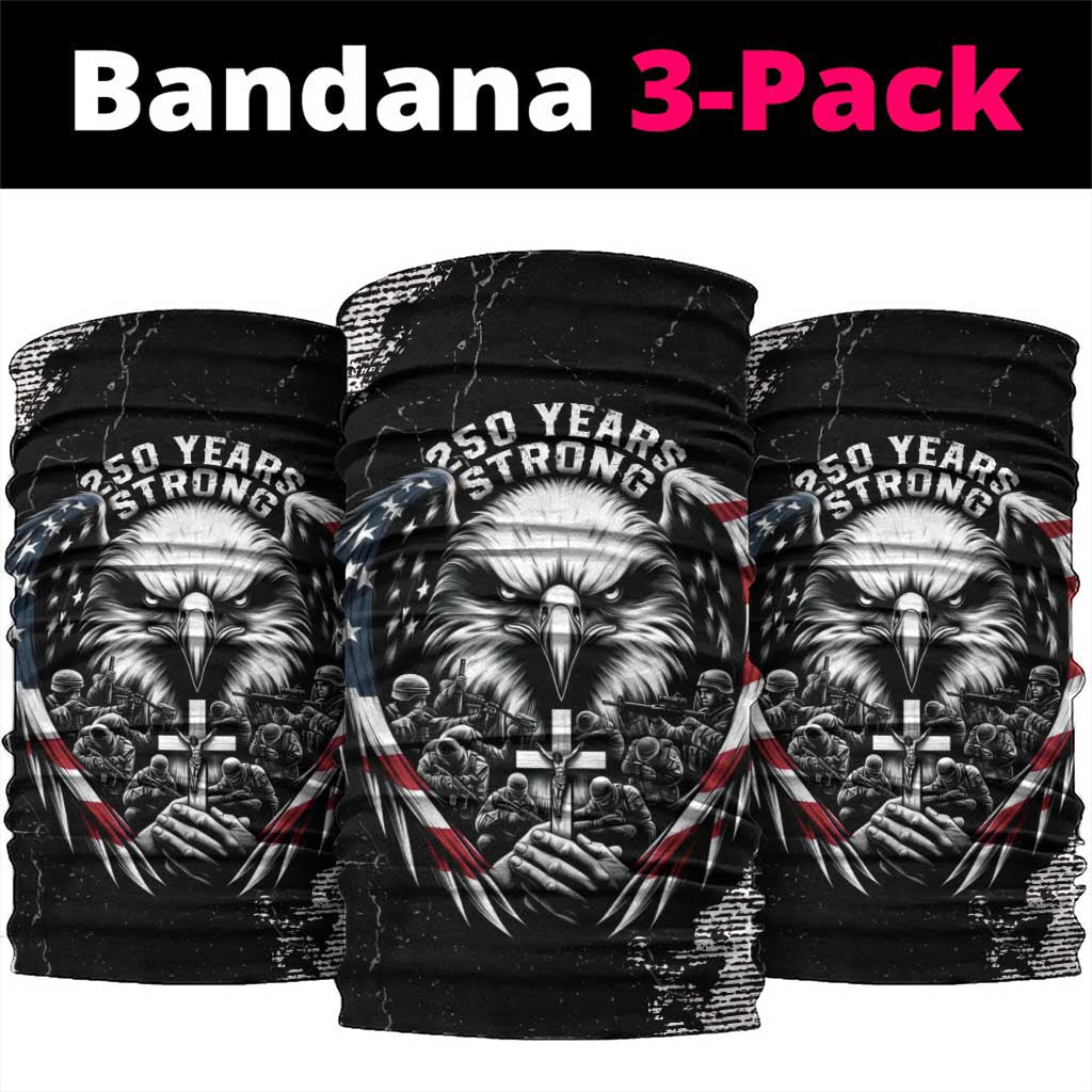 USA 250 Years Strong Neck Gaiter 4th Of July 2026 Semiquincentennial - Wonder Print Shop