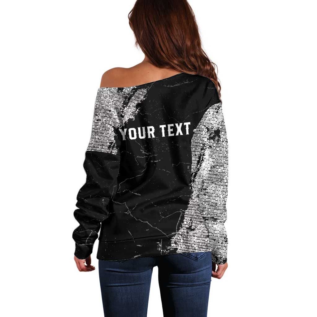 Personalized USA 250 Years Strong Off Shoulder Sweater 4th Of July 2026 Semiquincentennial - Wonder Print Shop