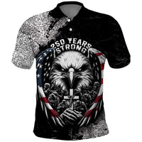 Personalized USA 250 Years Strong Polo Shirt 4th Of July 2026 Semiquincentennial - Wonder Print Shop
