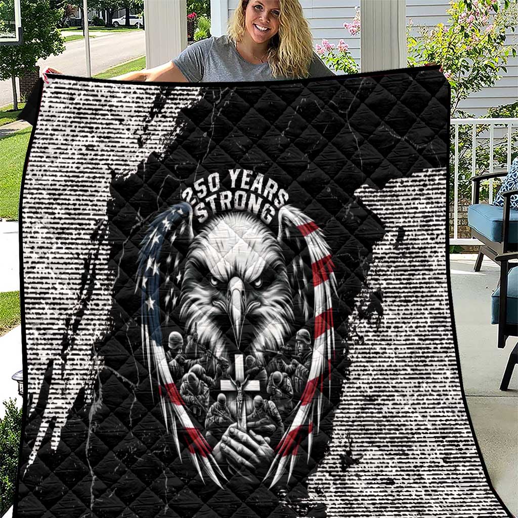 USA 250 Years Strong Quilt 4th Of July 2026 Semiquincentennial - Wonder Print Shop