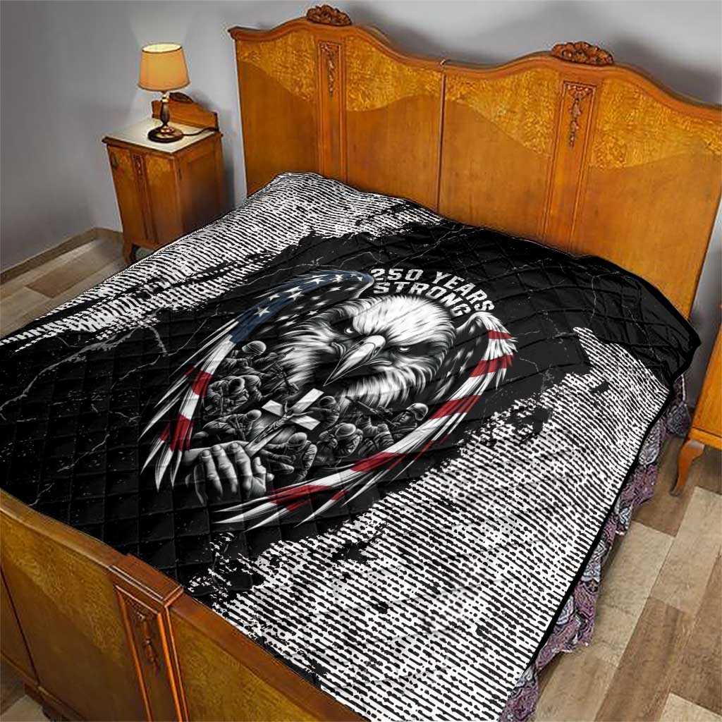 USA 250 Years Strong Quilt 4th Of July 2026 Semiquincentennial - Wonder Print Shop