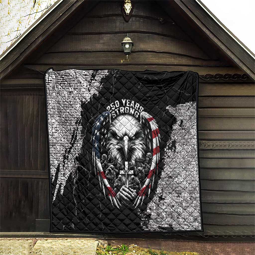USA 250 Years Strong Quilt 4th Of July 2026 Semiquincentennial - Wonder Print Shop
