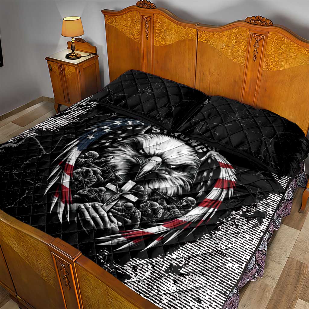 USA 250 Years Strong Quilt Bed Set 4th Of July 2026 Semiquincentennial - Wonder Print Shop