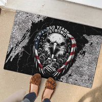 USA 250 Years Strong Rubber Doormat 4th Of July 2026 Semiquincentennial - Wonder Print Shop