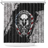 USA 250 Years Strong Shower Curtain 4th Of July 2026 Semiquincentennial - Wonder Print Shop
