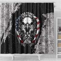 USA 250 Years Strong Shower Curtain 4th Of July 2026 Semiquincentennial - Wonder Print Shop