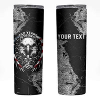 Personalized USA 250 Years Strong Skinny Tumbler 4th Of July 2026 Semiquincentennial - Wonder Print Shop