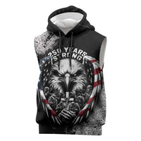 Personalized USA 250 Years Strong Sleeveless Hoodie 4th Of July 2026 Semiquincentennial - Wonder Print Shop
