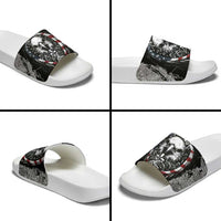 USA 250 Years Strong Slide Sandals 4th Of July 2026 Semiquincentennial - Wonder Print Shop