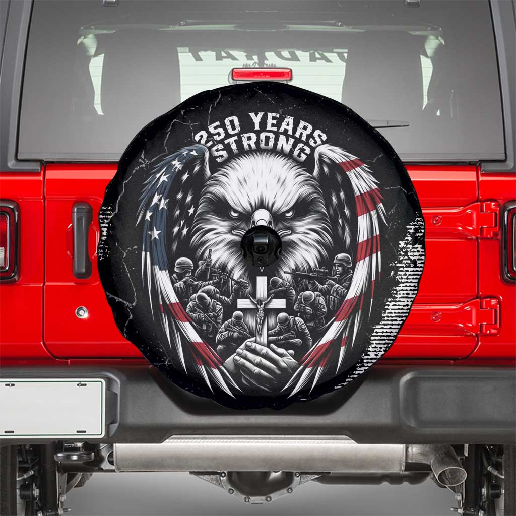 USA 250 Years Strong Spare Tire Cover 4th Of July 2026 Semiquincentennial - Wonder Print Shop