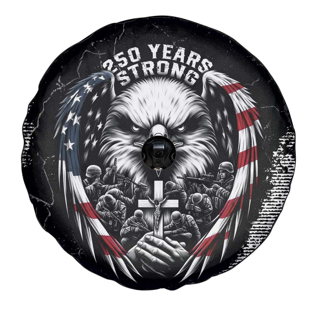 USA 250 Years Strong Spare Tire Cover 4th Of July 2026 Semiquincentennial - Wonder Print Shop