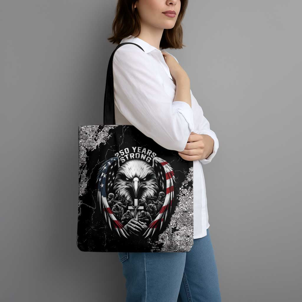 USA 250 Years Strong Tote Bag 4th Of July 2026 Semiquincentennial - Wonder Print Shop