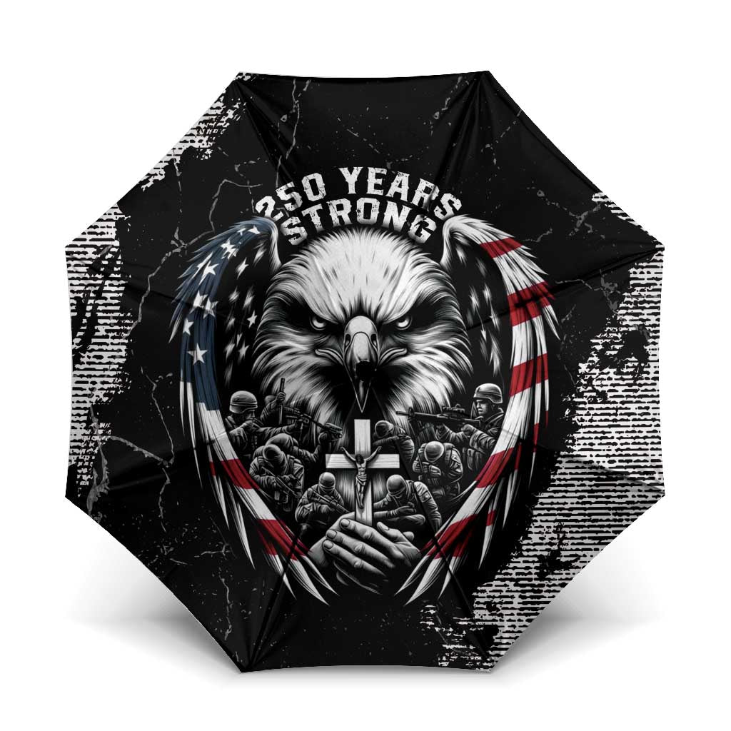 USA 250 Years Strong Umbrella 4th Of July 2026 Semiquincentennial - Wonder Print Shop