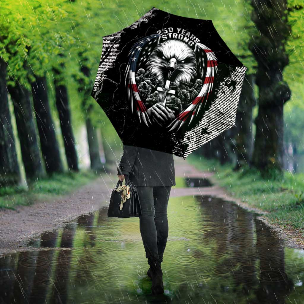 USA 250 Years Strong Umbrella 4th Of July 2026 Semiquincentennial - Wonder Print Shop