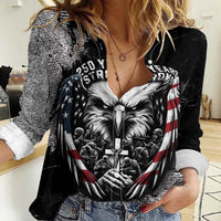 Personalized USA 250 Years Strong Women Casual Shirt 4th Of July 2026 Semiquincentennial - Wonder Print Shop
