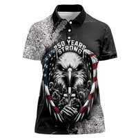 Personalized USA 250 Years Strong Women Polo Shirt 4th Of July 2026 Semiquincentennial - Wonder Print Shop