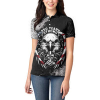 Personalized USA 250 Years Strong Women Polo Shirt 4th Of July 2026 Semiquincentennial - Wonder Print Shop