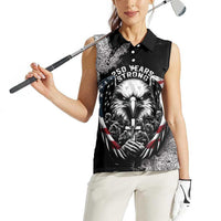 Personalized USA 250 Years Strong Women Sleeveless Polo Shirt 4th Of July 2026 Semiquincentennial - Wonder Print Shop
