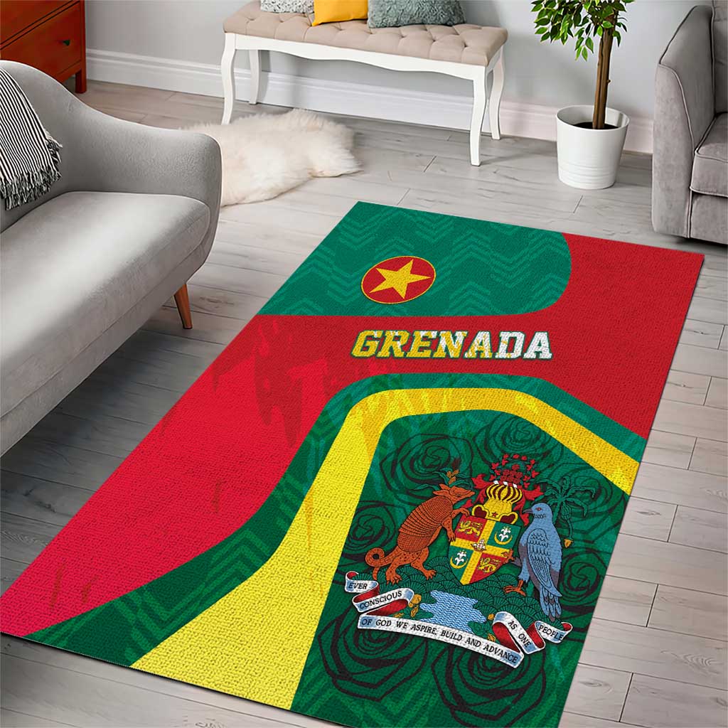 Grenada Area Rug Coat Of Arms Unique Style