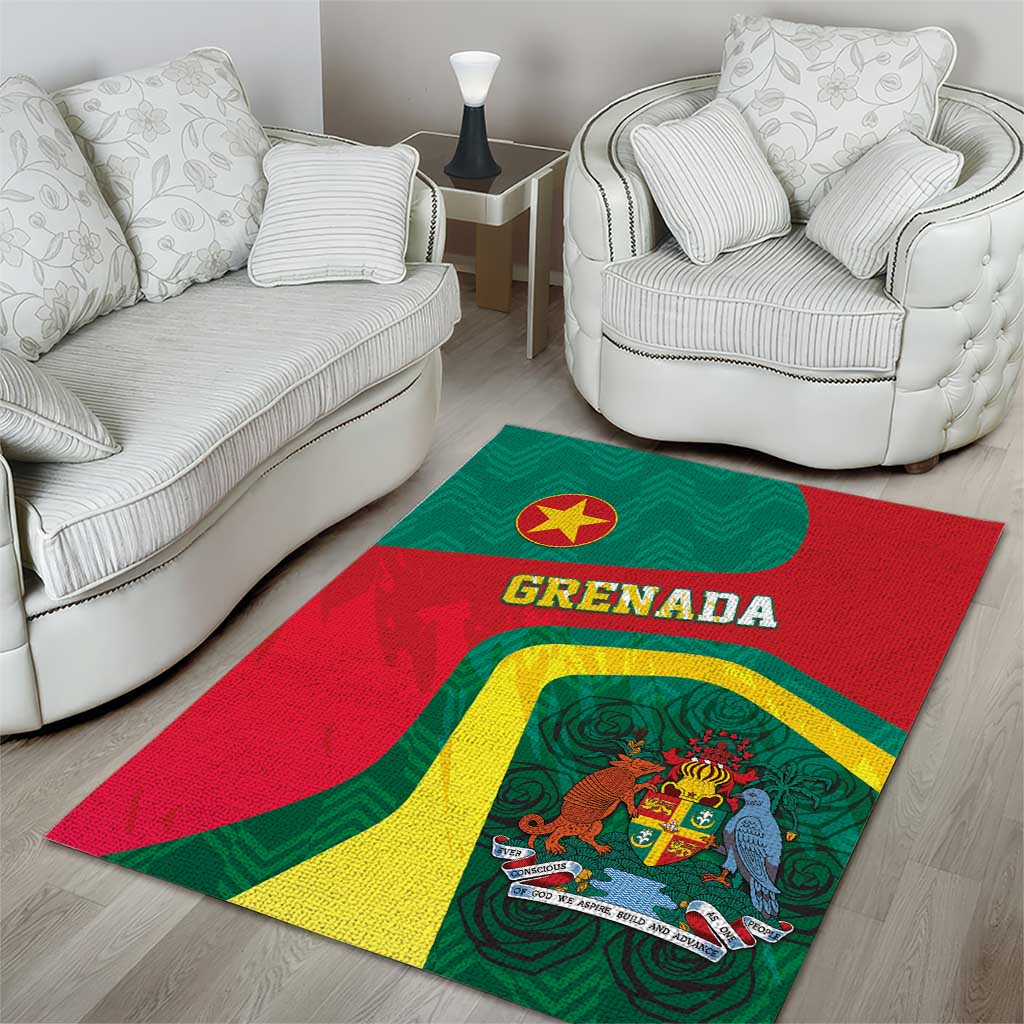 Grenada Area Rug Coat Of Arms Unique Style