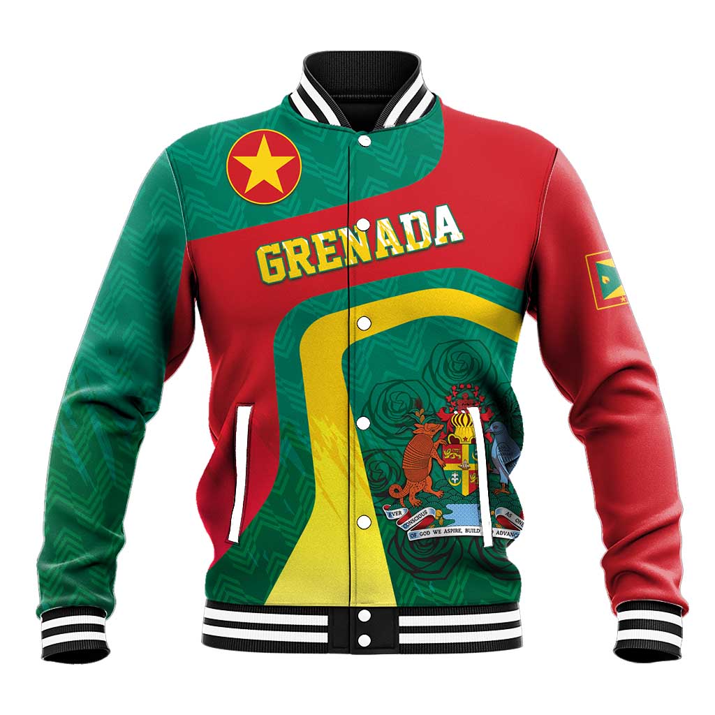 Personalised Grenada Baseball Jacket Coat Of Arms Unique Style