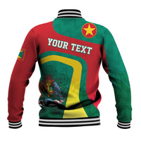 Personalised Grenada Baseball Jacket Coat Of Arms Unique Style