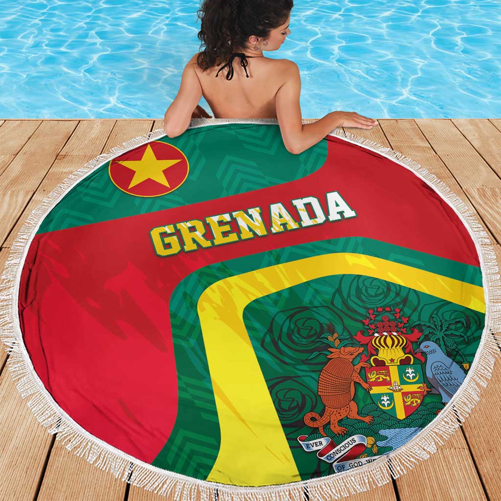 Grenada Beach Blanket Coat Of Arms Unique Style