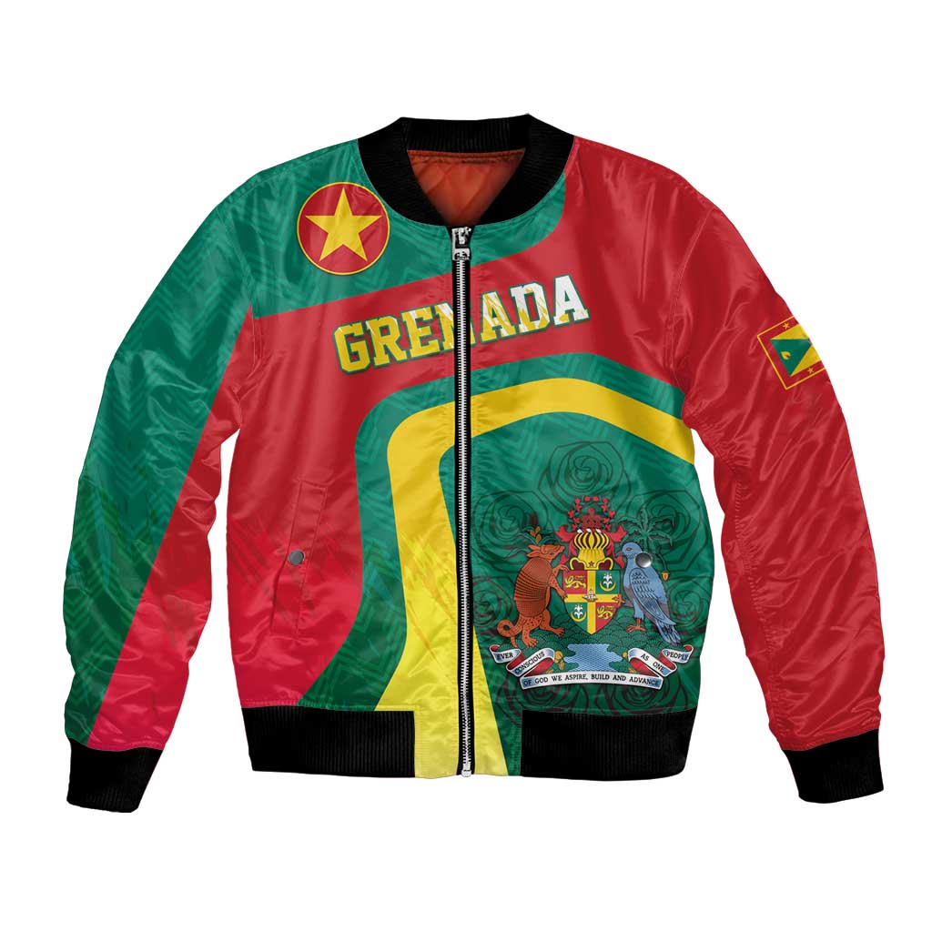 Personalised Grenada Bomber Jacket Coat Of Arms Unique Style