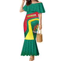 Personalised Grenada Family Matching Mermaid Dress and Hawaiian Shirt Coat Of Arms Unique Style