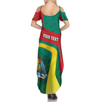 Personalised Grenada Family Matching Summer Maxi Dress and Hawaiian Shirt Coat Of Arms Unique Style