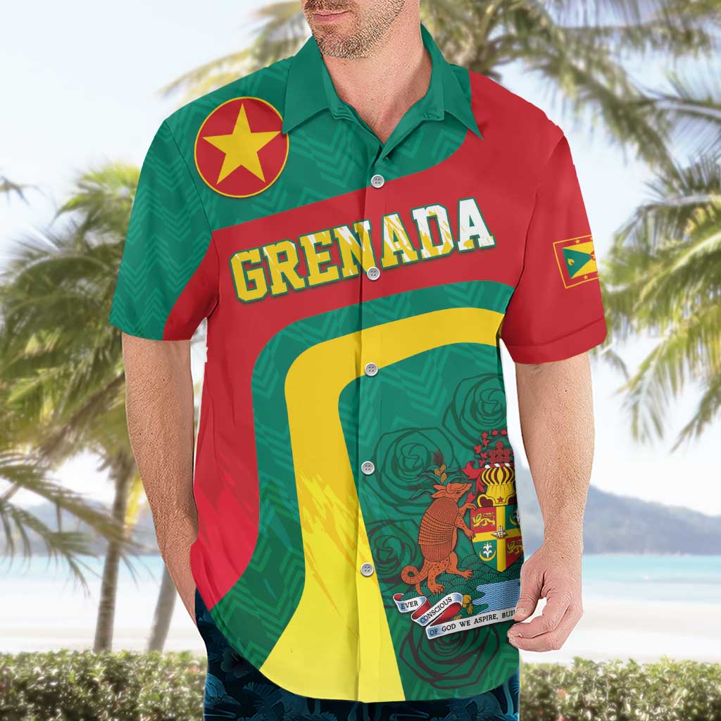 Personalised Grenada Hawaiian Shirt Coat Of Arms Unique Style